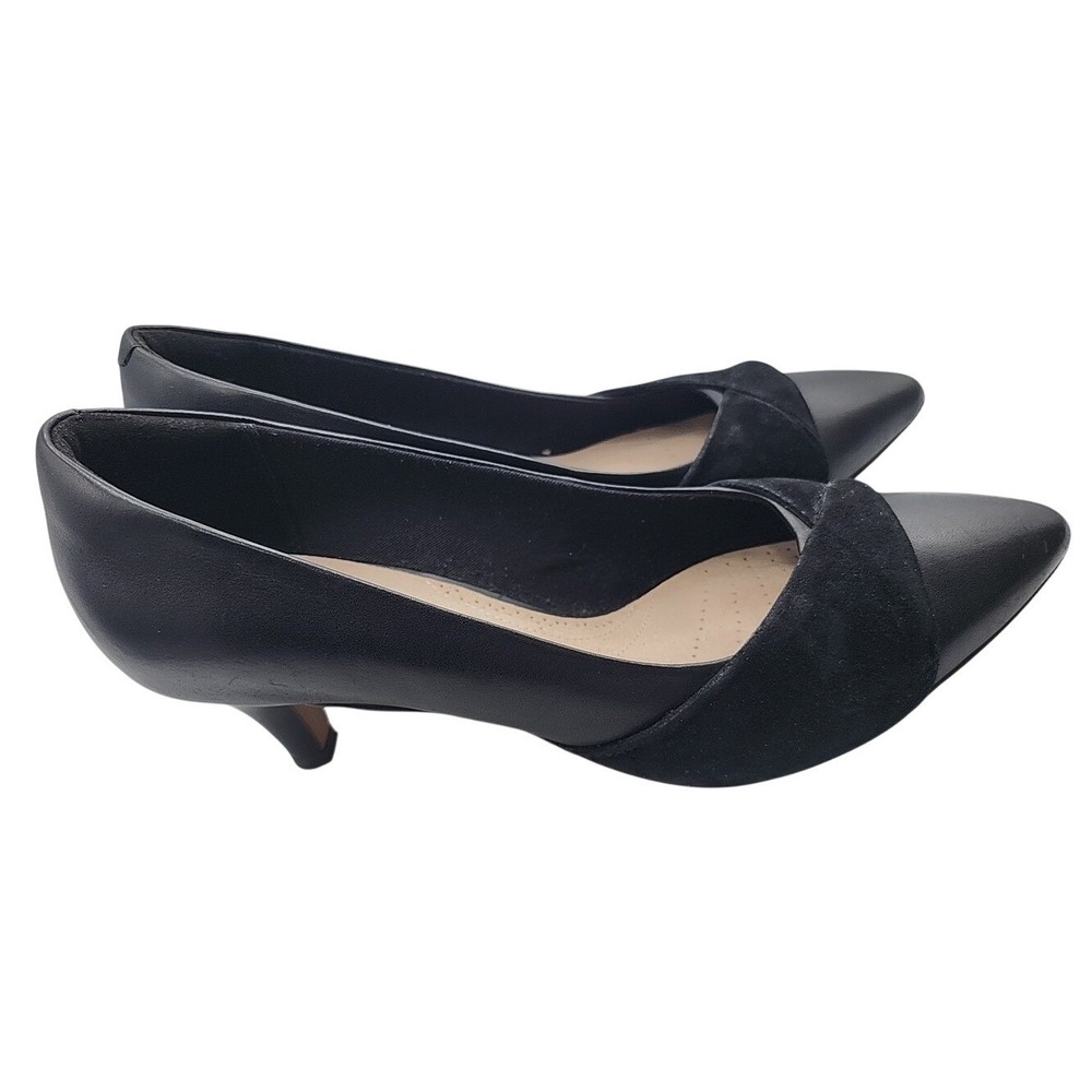 Cole Haan Women's Black With Suede Leather Comfort Pumps Size 9.5